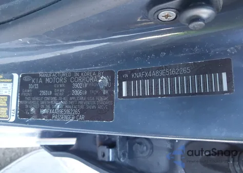 2014 Kia Forte Ex z USA, uszkodzony, nr VIN KNAFX4A89E5162265